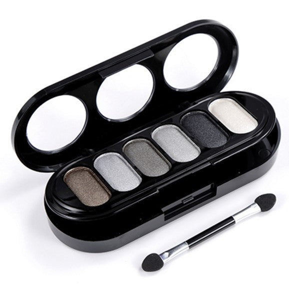 Double-deck 6 Colors Shimmer Eyeshadow Palette