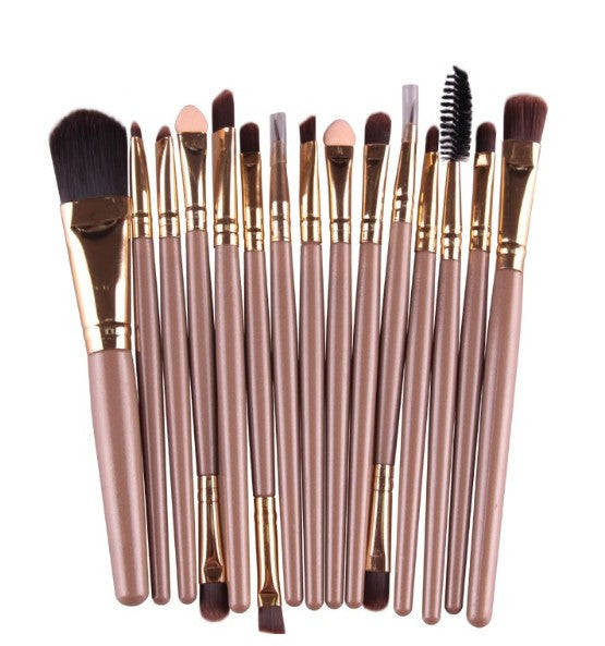 15Pcs Cosmetic Makeup Brush