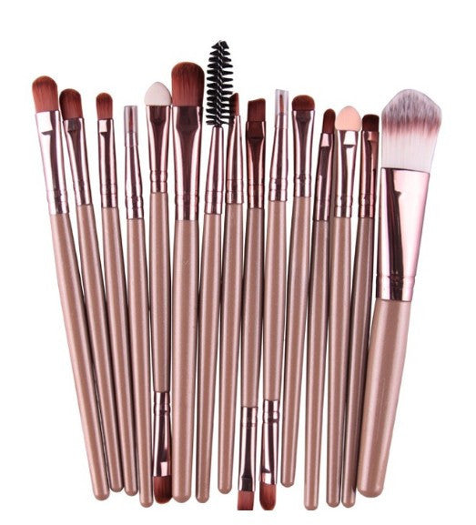 15Pcs Cosmetic Makeup Brush