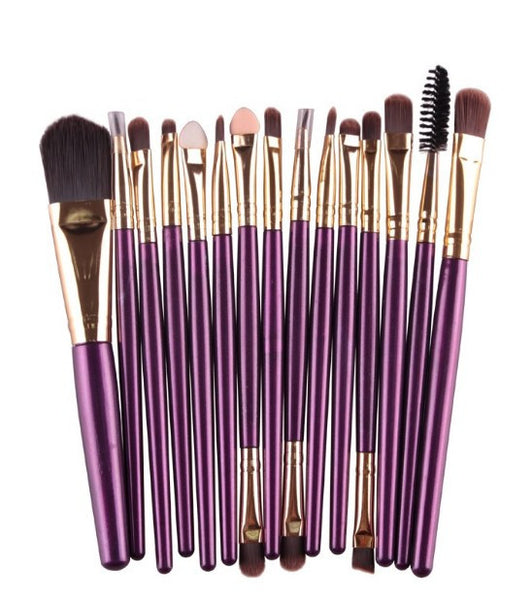 15Pcs Cosmetic Makeup Brush